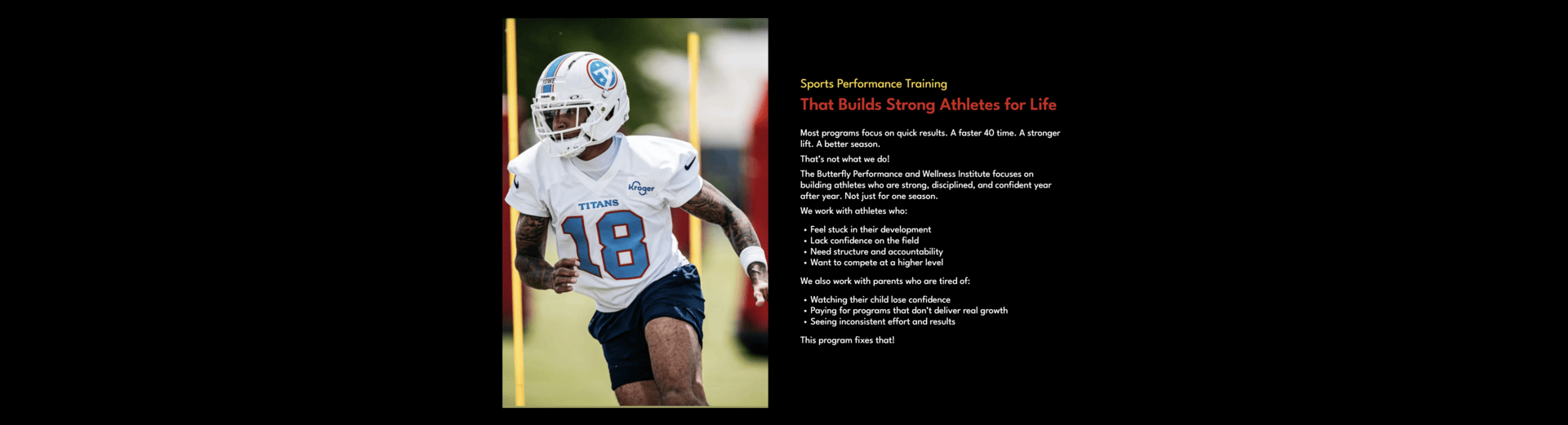 butterfly sports performance training
