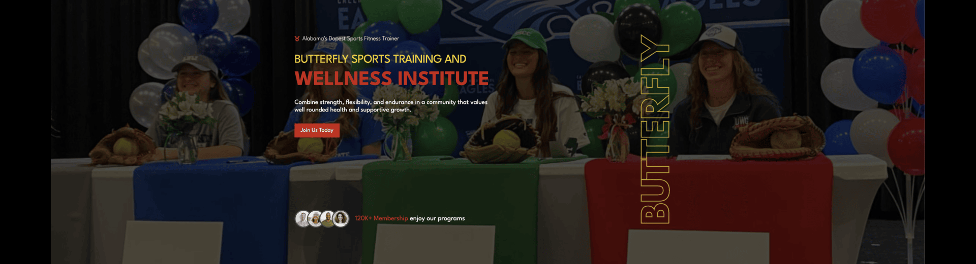 Butterfly Training and Sports Institute responsive website design