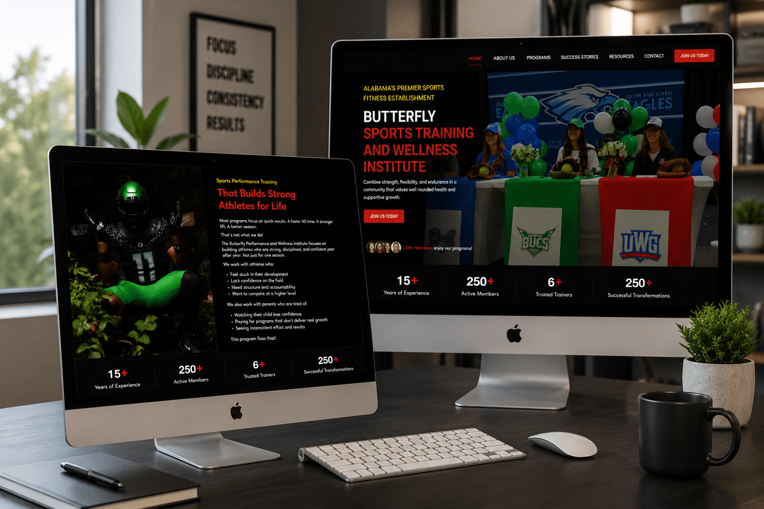 Butterfly Training and Sports Institute website