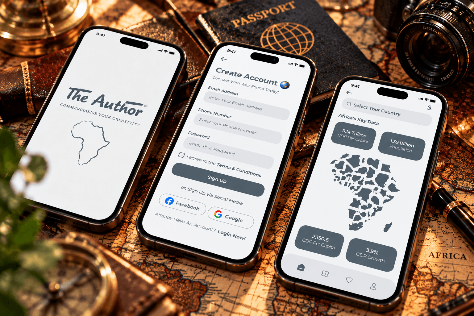 The Author mobile application project